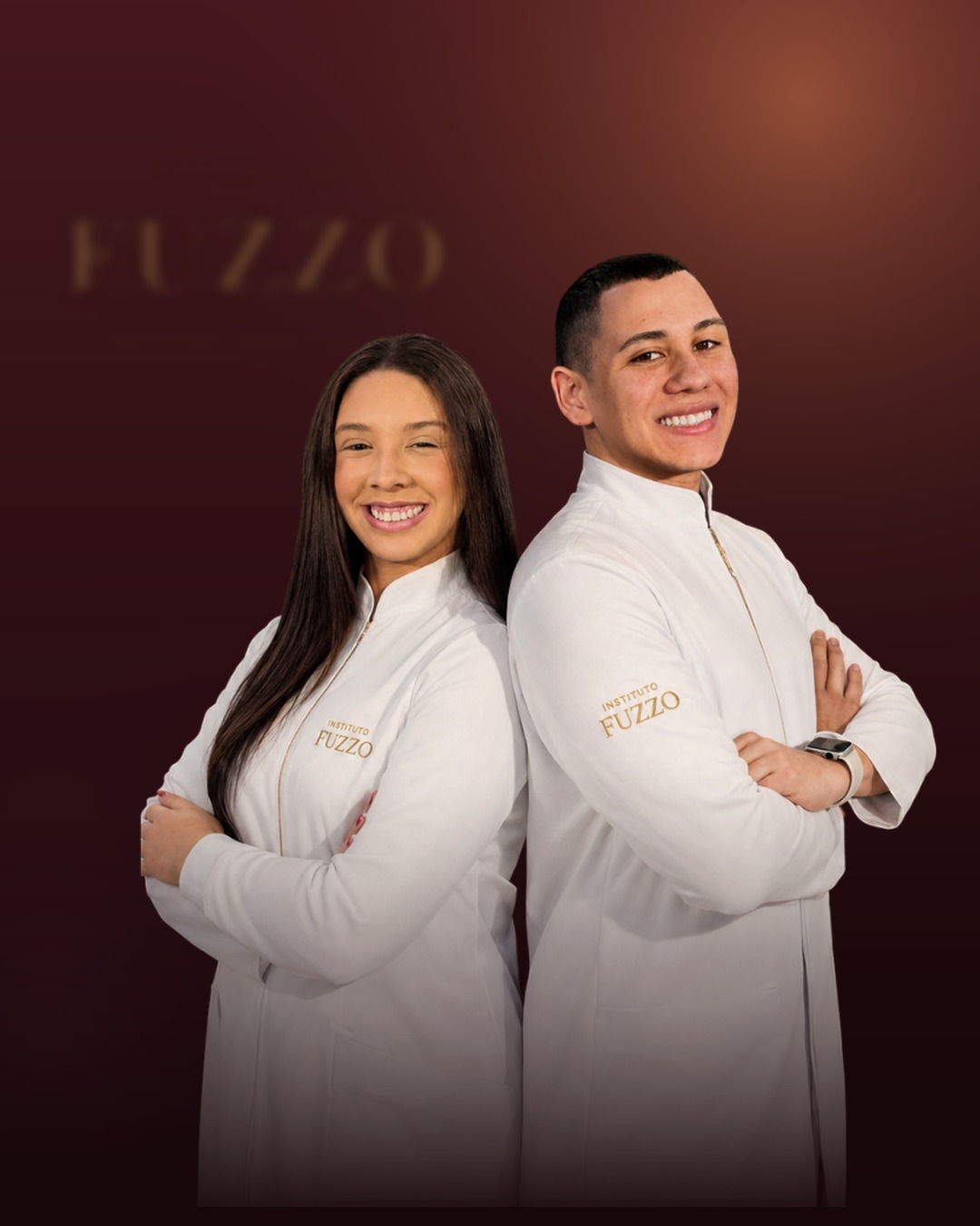 Dr. Octávio Fuzzo e Dra. Raphaela Aguiar, equipe do Instituto Fuzzo